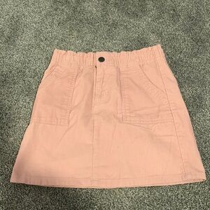 Kids Pink Corduroy Skirt YM